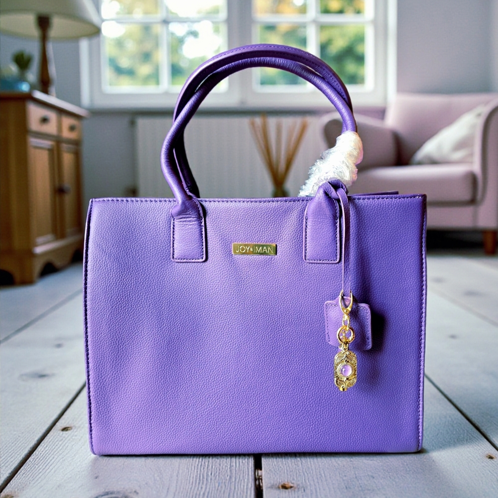 SALE...Unique Work/Play Purple Tote by Joy and Iman NWT
